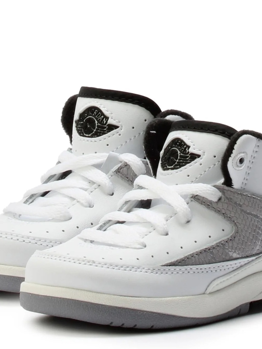 Jordan Kids' White and Gray Low-Top Sneakers